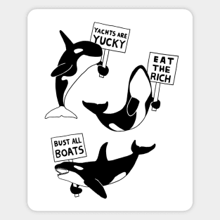 Orca Uprising Protest Magnet